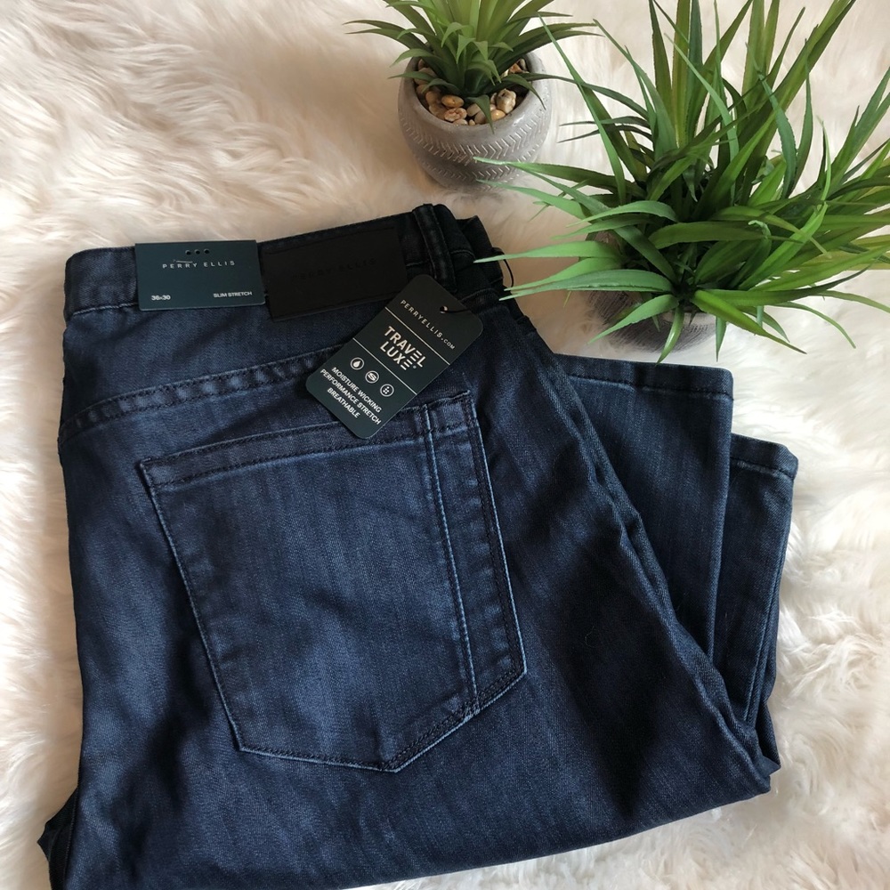 Men’s Jeans 36x30 Perry Ellis Slim Straight